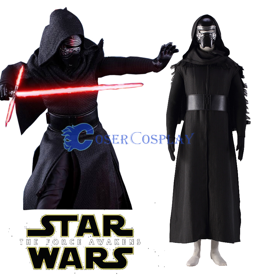 Star Wars The Force Awakens Kylo Ren Ben Solo Cosplay Costume